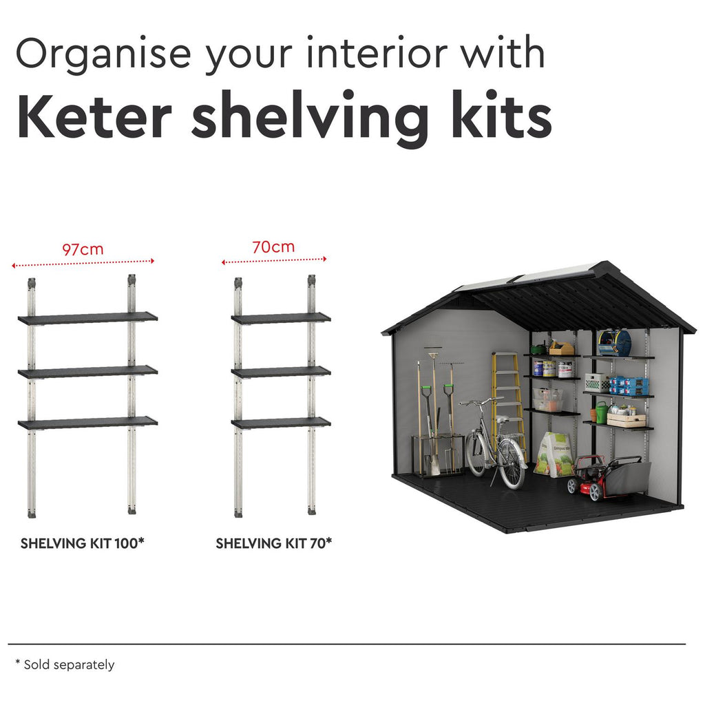 Keter Premier Apex Shed 7.5 × 11.5 ft