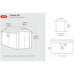 Keter Premier Apex Shed 7.5 × 11.5 ft