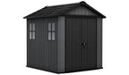 Keter Newton Plus Apex Plastic Shed 7.5 × 7 ft Grey