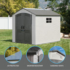 Lifetime Apex Outdoor Storage Shed 7 × 9.5 ft