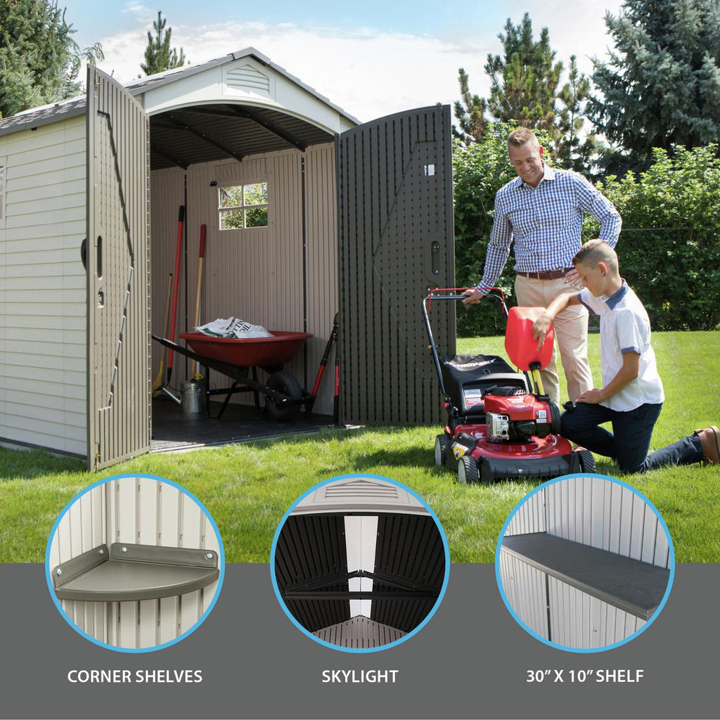 Lifetime Apex Outdoor Storage Shed 7 × 9.5 ft