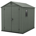 Darwin 6x8ft (1.9m x 2.4m) Garden Shed - Green