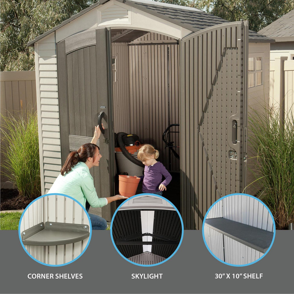 Lifetime Outdoor Storage Shed 7 × 7 ft