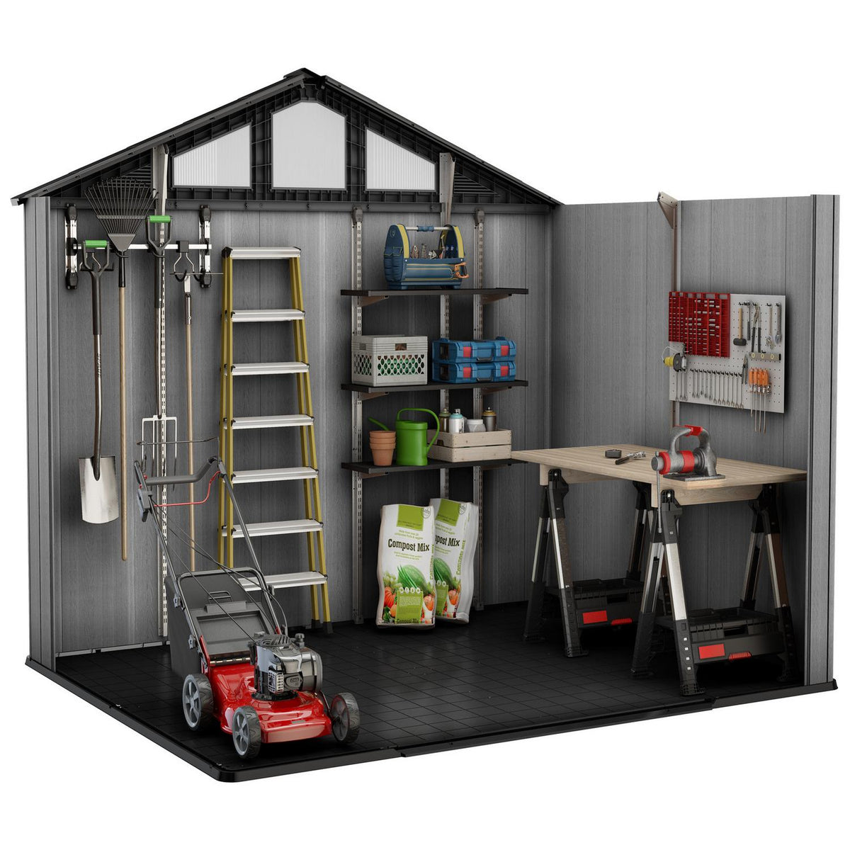 Keter Stronghold Outdoor Storage Shed 10 × 8 ft