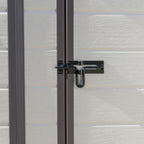 Keter Manor Pent Outdoor Garden Storage Shed 6 × 6 ft Brown