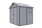 Rowlinson Airevale Apex Plastic Shed 8'x6' - Light Grey