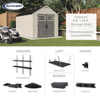 Suncast Tremont Shed 8x13