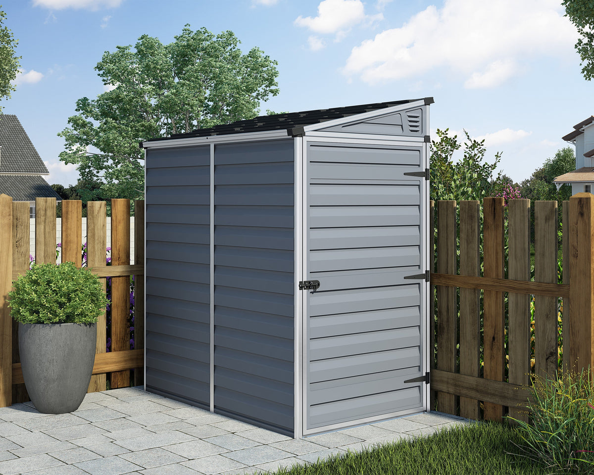 Canopia SkyLight 4' x 6' Lean-To Shed - Gray