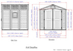 Duramax DuraPlus 8'x8' Shed with Foundation - 30114