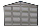 Duramax WoodSide Adobe Plus 10.5'x8' Shed with Foundation Kit and Window