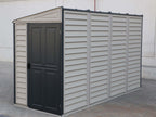 Duramax 4x10 Sidemate Shed Gray with Foundation 36725