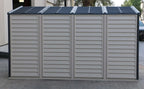 Duramax 4x10 Sidemate Shed Gray with Foundation 36725