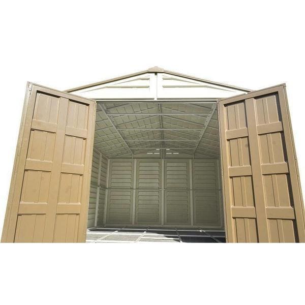 Duramax 10.5 x 13 ft Woodbridge Vinyl Plus Shed with Foundation 40234