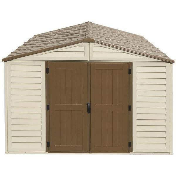 Duramax 10.5 x 13 ft Woodbridge Vinyl Plus Shed with Foundation 40234