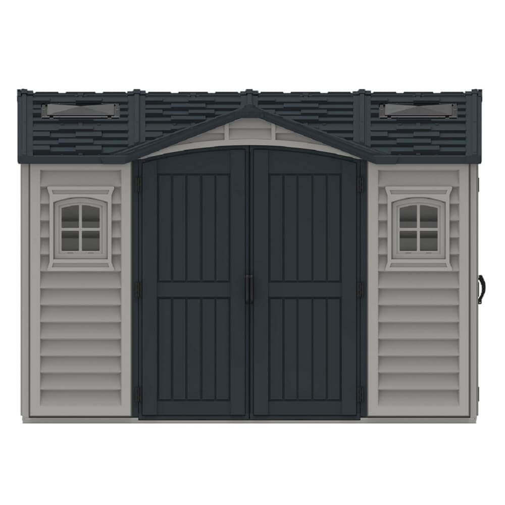 Duramax 10.5x8 Apex Pro - 2 windows & Side door with Foundation 40116