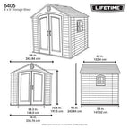 Lifetime 8 x 5 ft. Shed - 6406